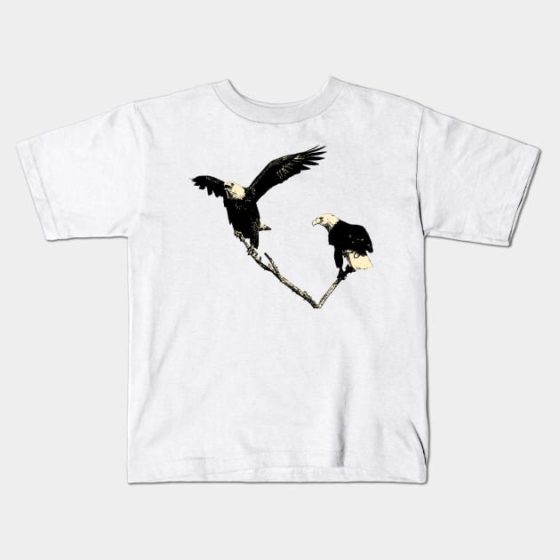 eagle Kids T-Shirt by hottehue